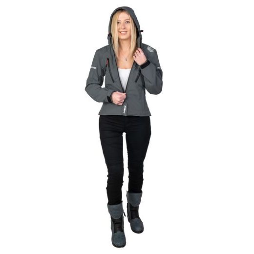 MBW DÁMSKÁ SOFTSHELL MOTO BUNDA HANA GREY