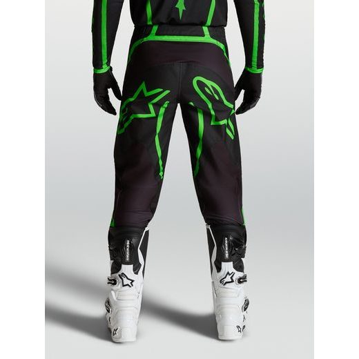 KALHOTY FLUID APEX V2, ALPINESTARS (ČERNÁ/ZELENÁ FLUO) 2027