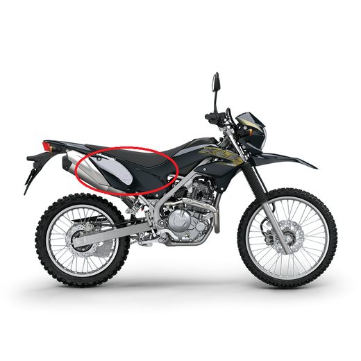 BOČNÍ PLAST LEVÝ NA KAWASAKI KLX230R
