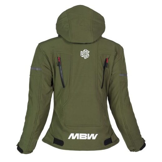 MBW DÁMSKÁ SOFTSHELL MOTO BUNDA HANA GREEN