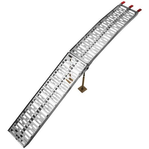 NÁJEZDOVÁ RAMPA HD - SKLÁDACÍ - HLINÍKOVÁ (S PODPĚROU), Q-TECH (1 KS)