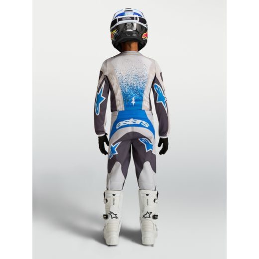 DRES FLUID DRAG YOUTH, ALPINESTARS, DĚTSKÉ (TMAVĚ ŠEDÁ/SVĚTLE ŠEDÁ/MODRÁ) 2027