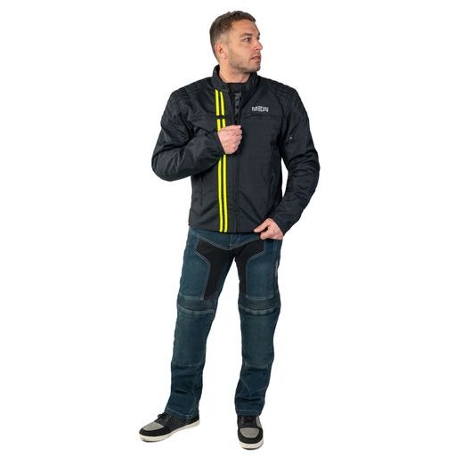 MBW PÁNSKÁ TEXTILNÍ MOTO BUNDA JEREMY ČERNÁ