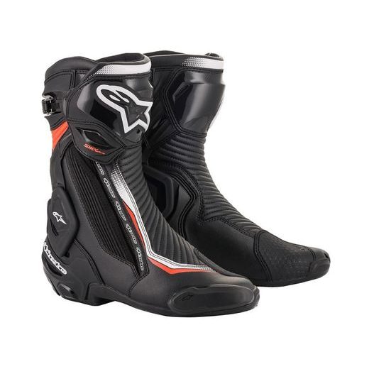 BOTY SMX PLUS 2, ALPINESTARS (ČERNÁ/BÍLÁ/ ČERVENÁ FLUO)