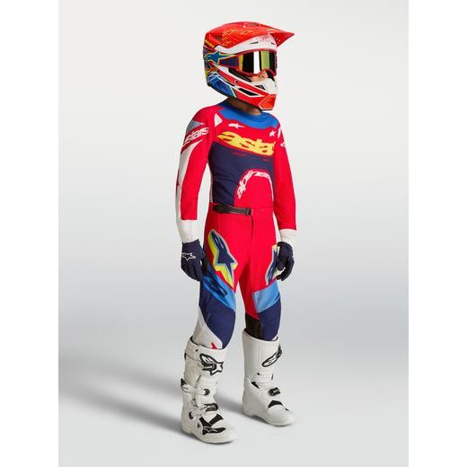 DRES SUPERTECH DYNA YOUTH, ALPINESTARS, DĚTSKÉ (ČERVENÁ/BÍLÁ/MODRÁ/ZELENÁ/ČERNÁ) 2027