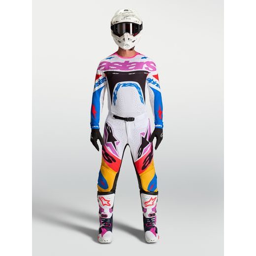 DRES SUPERTECH DYNA, ALPINESTARS (BÍLÁ/MODRÁ/ŽLUTÁ/ČERNÁ/FIALOVÁ) 2027