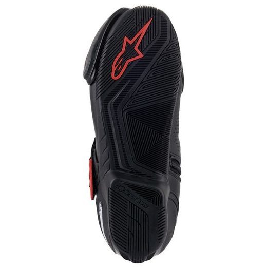 BOTY SMX-1 R VENTED, ALPINESTARS (ČERNÁ/ČERVENÁ, PERFOROVANÁ OBŠÍVKA)