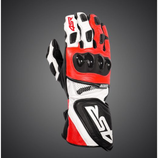 4SR PÁNSKÉ KOŽENÉ RUKAVICE SPORT CUP III REFLEX RED 