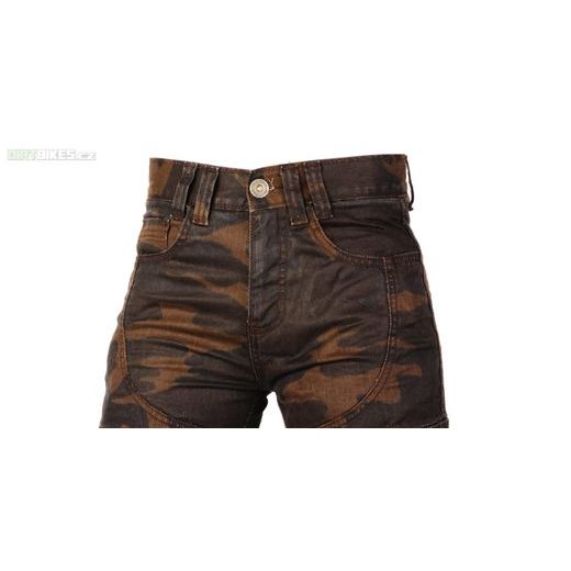 DÁMSKÉ MOTO JEANSY AYRTON CAMINO (HNĚDÉ CAMO/SEPRANÉ)