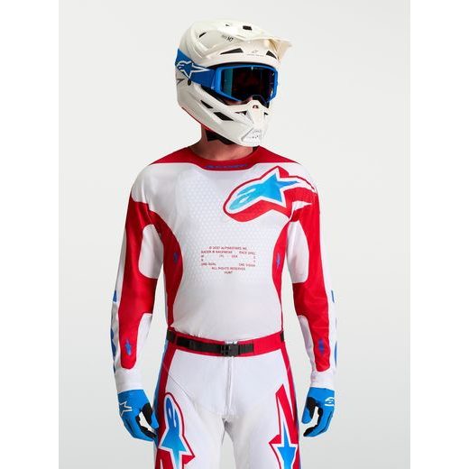 DRES RACER HUNT, ALPINESTARS (BÍLÁ/ČERVENÁ/MODRÁ) 2027