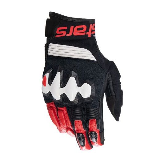 RUKAVICE HALO, ALPINESTARS (ČERNÁ/BÍLÁ/ČERVENÁ) 2024