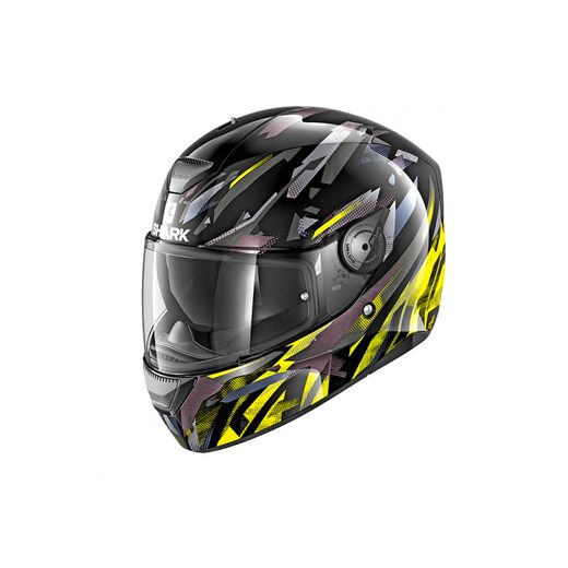 SHARK INTEGRÁLNÍ PŘILBA D-SKWAL KANHJI ČERNÁ/ŠEDÁ/ŽLUTÁ