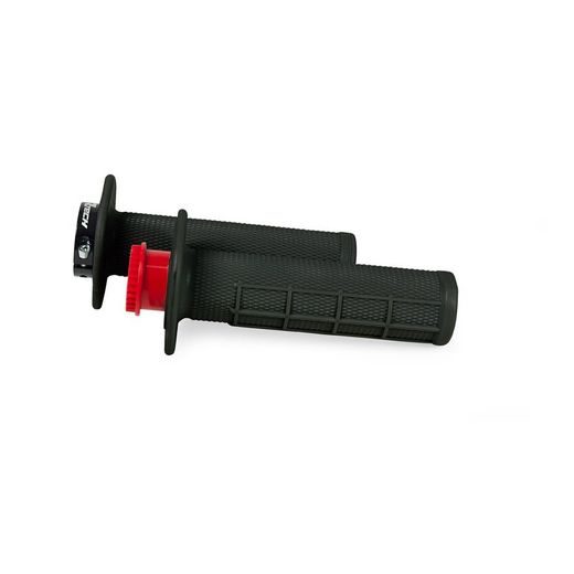 GRIPY LOCK-ON R20 HALF WAFFLE (BETA), RTECH (ČERNÉ, 1 PÁR)