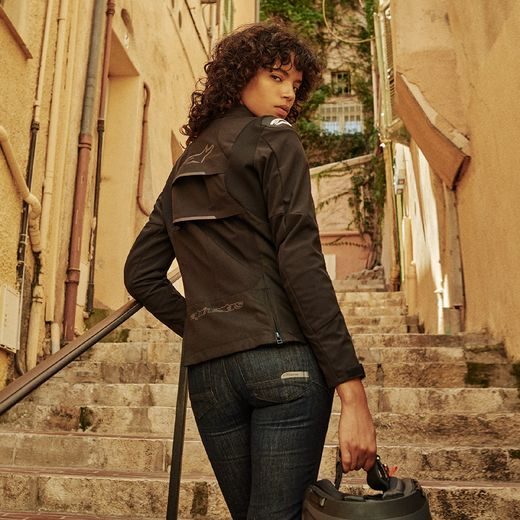 BUNDA STELLA ALYA SPORT WATERPROOF, ALPINESTARS, DÁMSKÁ (ČERNÁ/ČERNÁ) 2024