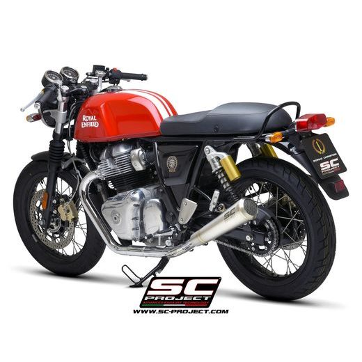 SC-PROJECT PÁR NEREZOVÝCH VÝFUKŮ CONICO 70S ROYAL ENFIELD CONTINENTAL GT 650 (2019–2024)