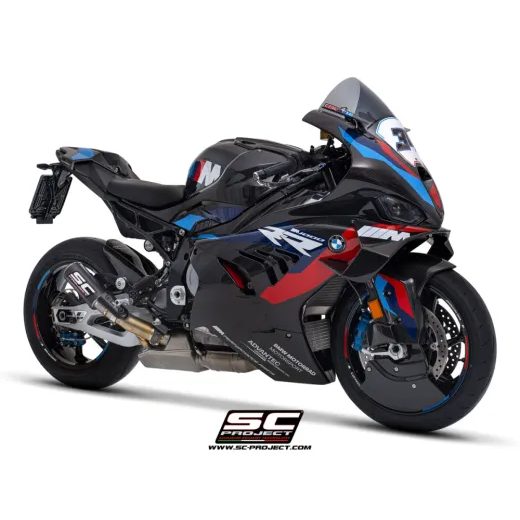 SC-PROJECT VÝFUK Z UHLÍKOVÝCH VLÁKEN CR-T S MŘÍŽKOU PROTI KAMENŮM BMW M 1000 RR (25) E5+