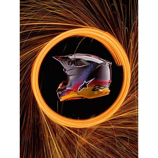 PŘILBA SUPERTECH S-M10 LIMITOVANÁ EDICE BLACK HOLE, ALPINESTARS (ČERNÁ/MULTICOLOR) 2026