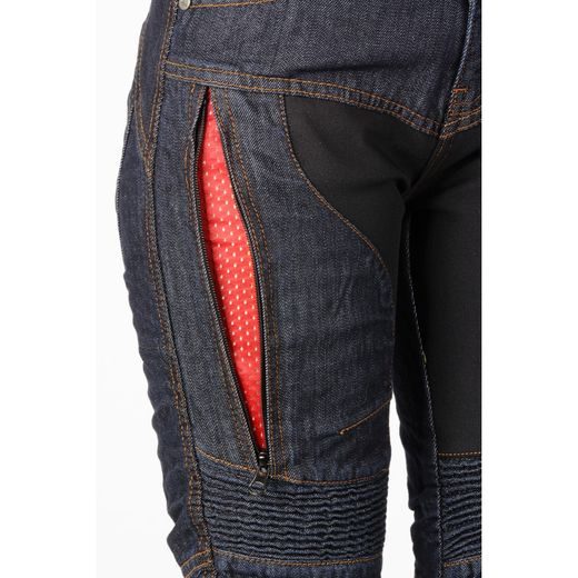 AYRTON DÁMSKÉ MOTO JEANSY DATE MODRÉ