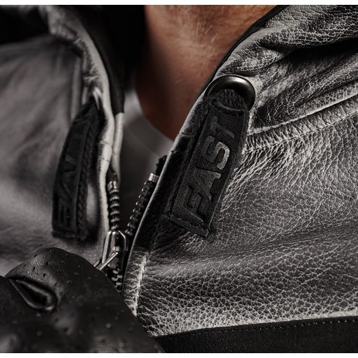 4SR PÁNSKÁ KOŽENÁ MOTO BUNDA HOODIE 