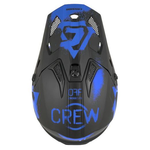 PŘILBA CROSS CUP 2 CREW JUNIOR, CASSIDA, DĚTSKÁ (ČERNÁ MATNÁ/MODRÁ) 2026
