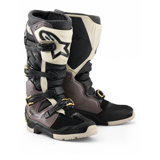 BOTY TECH 7 ENDURO DRYSTAR, ALPINESTARS (ČERNÁ/TMAVĚ ŠEDÁ/ZLATÁ) 2026