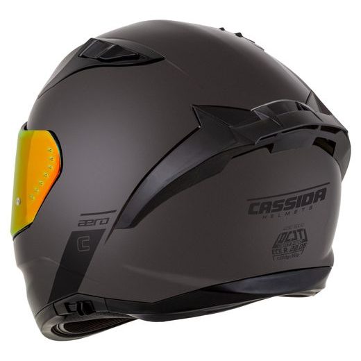 PŘILBA AERO SUPER MONO, CASSIDA (ČERNÝ CHROM/ČERNÁ)