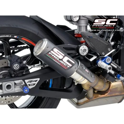 SC-PROJECT VÝFUK Z UHLÍKOVÝCH VLÁKEN CR-T S MŘÍŽKOU PROTI KAMENŮM BMW S 1000 RR (23-24) E5