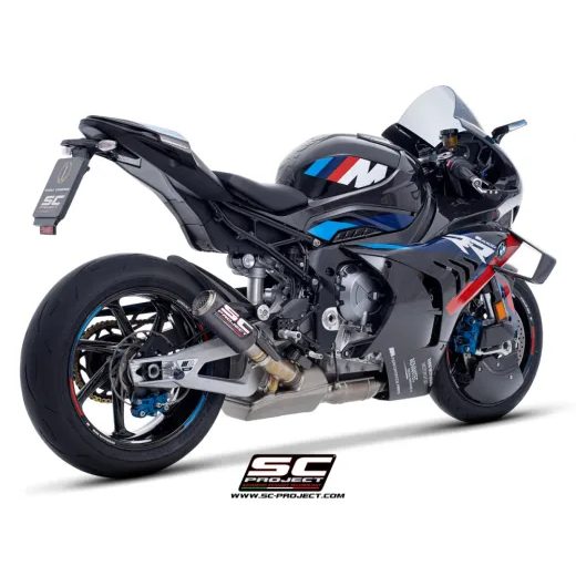 SC-PROJECT VÝFUK Z UHLÍKOVÝCH VLÁKEN CR-T S MŘÍŽKOU PROTI KAMENŮM BMW M 1000 RR (25) E5+