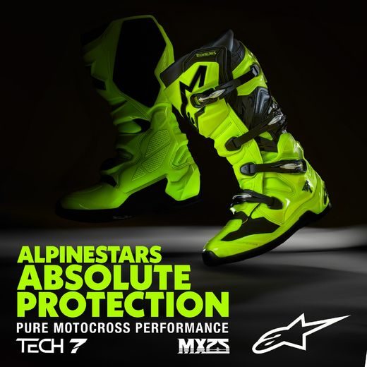 BOTY TECH 7, ALPINESTARS (ŽLUTÁ FLUO/ČERNÁ) 2025