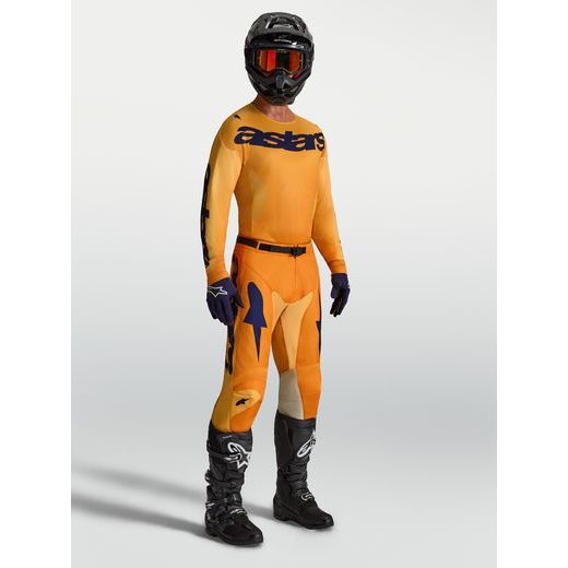 KALHOTY RACER AMBER, ALPINESTARS (ORANŽOVÁ/ZLATÁ/TMAVĚ MODRÁ) 2027
