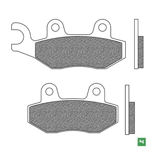 BRZDOVÉ DESTIČKY, NEWFREN (SMĚS SCOOTER ELITE SINTERED) 2 KS V BALENÍ