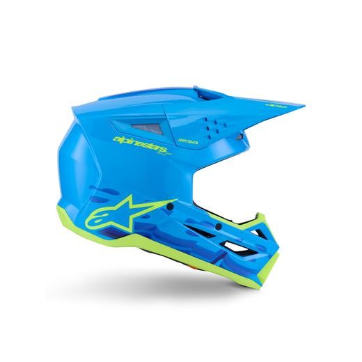 PŘILBA S-M3 FORCE, ALPINESTARS (MODRÁ/ŽLUTÁ FLUO) 2026