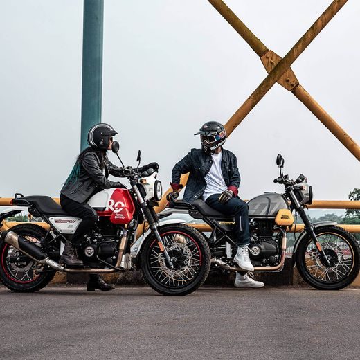 ROYAL ENFIELD SCRAM 411 GRAPHITE BLUE