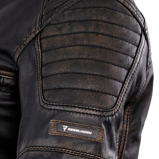 REBELHORN DÁMSKÁ KOŽENÁ MOTO BUNDA HUNTER PRO CE VINTAGE BLACK