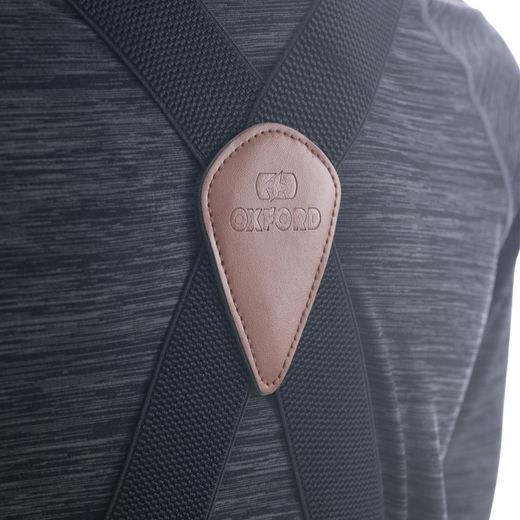KŠANDY SLIM, OXFORD (ČERNÉ, ŠÍŘKA 35 MM, 4 PŘEZKY)