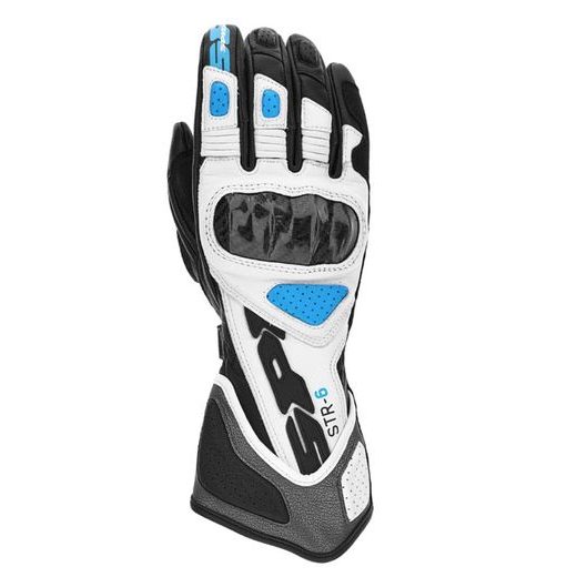 RUKAVICE STR-6 LADY 2023, SPIDI, DÁMSKÉ (ČERNÁ/BÍLÁ/ŠEDÁ/MODRÁ)