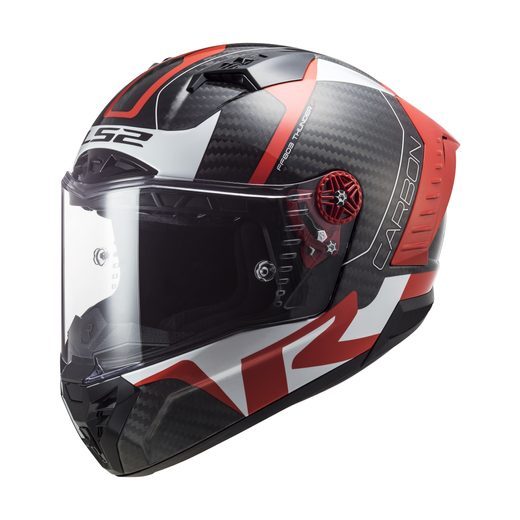 INTEGRÁLNÍ HELMA LS2 FF805 THUNDER CARBON RACING1 GL.RED WHITE