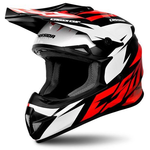 PŘILBA CASSIDA CROSS CUP TWO (ČERVENÁ/BÍLÁ/ČERNÁ) 2023