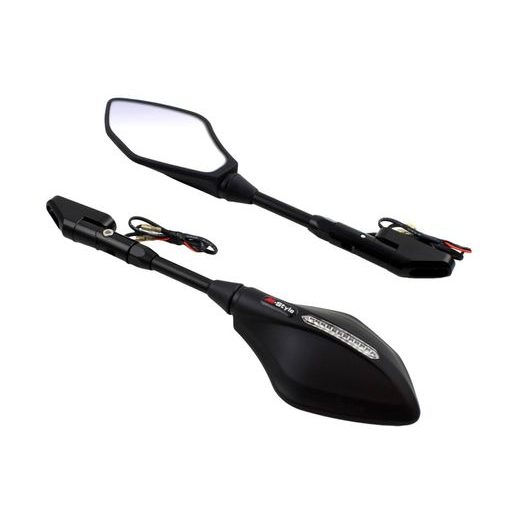 ZPĚTNÁ ZRCÁTKA M-STYLE OPTIC SUPERSPORT S LED BLINKRY