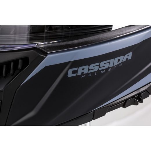 PŘILBA CASSIDA GT 2.0 IKON (ČERNÁ MATNÁ/ŠEDÁ, BALENÍ VČ. PINLOCK FOLIE)