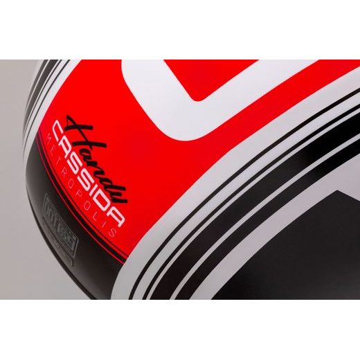 PŘILBA CASSIDA HANDY METROPOLIS (ČERNÁ/BÍLÁ/ČERVENÁ) 2023