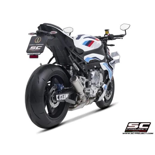 SC-PROJECT TITANOVÝ VÝFUK CR-T S MŘÍŽKOU PROTI KAMENŮM BMW M 1000 RR (23-24) E5
