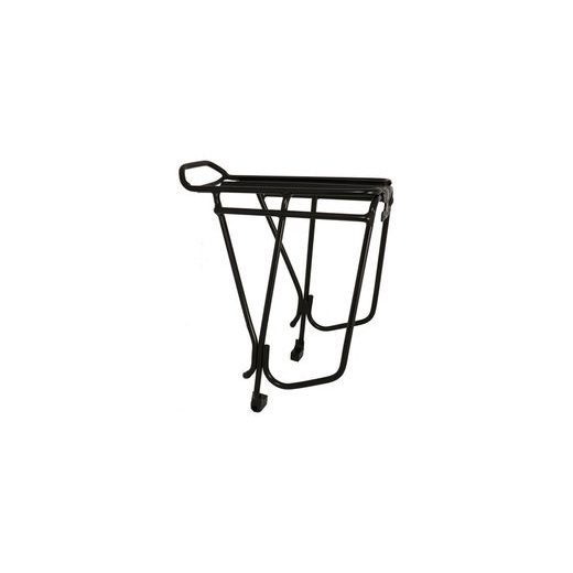 TRUBKOVÝ NOSIČ BRAŠEN LUGGAGE RACK ALU, OXFORD (KOMPATIBILNÍ S KOUTOUČ BRZDAMI A RÁFKY 26 AŽ 29", ČERNÝ)