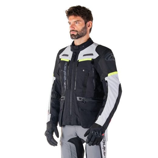 BUNDA BOGOTA PRO DRYSTAR, ALPINESTARS (ČERNÁ/ŠEDÁ/ŽLUTÁ FLUO) 2025