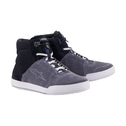 BOTY CHROME AIR, ALPINESTARS (ČERNÁ/ŠEDÁ/MODRÁ) 2024