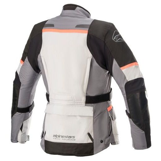 BUNDA STELLA ANDES DRYSTAR, TECH-AIR 5 KOMPATIBILNÍ, ALPINESTARS, DÁMSKÁ (SVĚTLE ŠEDÁ/TMAVĚ ŠEDÁ/ČERNÁ/RŮŽOVÁ FLUO)