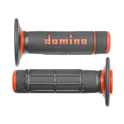 GRIPY A020 (OFFROAD) DÉLKA 118 MM, DOMINO (ŠEDO-ORANŽOVÉ)