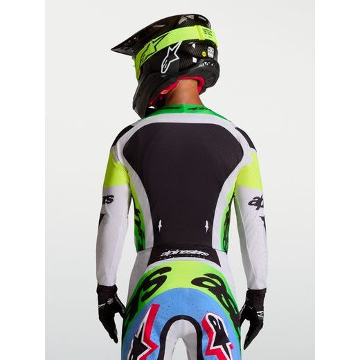 DRES SUPERTECH DYNA, ALPINESTARS (SVĚTLE ŠEDÁ/ZELENÁ FLUO/MODRÁ/ČERNÁ) 2027