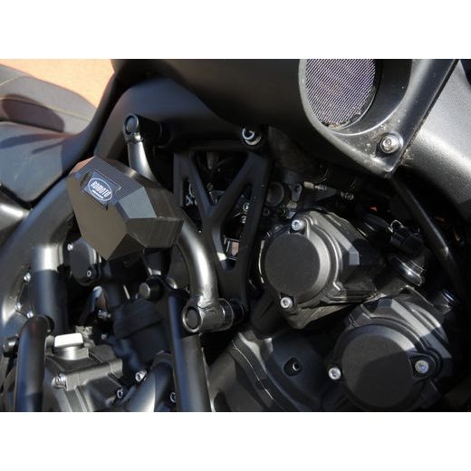 OCHRANNÉ RÁMY MOTORU RDMOTO CF117KDSLD MATNÁ ČERNÁ VRCHNÍ PRO YAMAHA V-MAX 1700 2009-2014