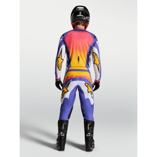 KALHOTY FLUID DRAG, ALPINESTARS (SVĚTLE ŠEDÁ/FIALOVÁ/ZLATÁ) 2027